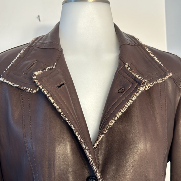 Vera Pelle Italian Leather Coat: Altariva - Picture 7 of 16